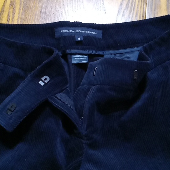 FRENCH CONNECTION 8 Women's Pants CORDUROY PREOWNED USED Navy Blue - Picture 7 of 13